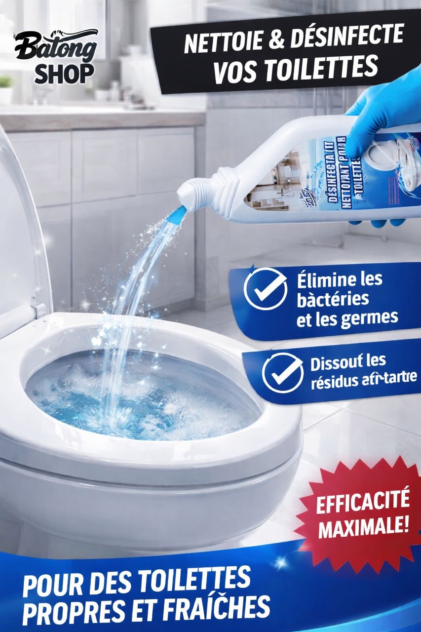 Nettoyant pour toilette 3 en 1